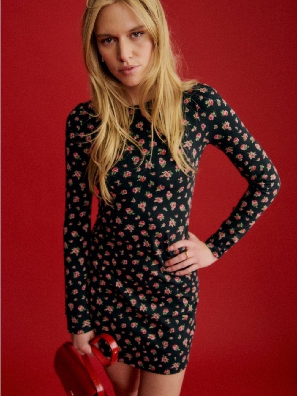 NWT Sézane Divia Dress in Cadix Floral Print -Size XL